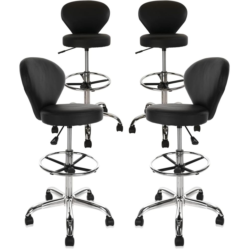 Spa & Wellness Paradies Braunschweig - Adjustable 4-Piece PVC and Leather Swivel
