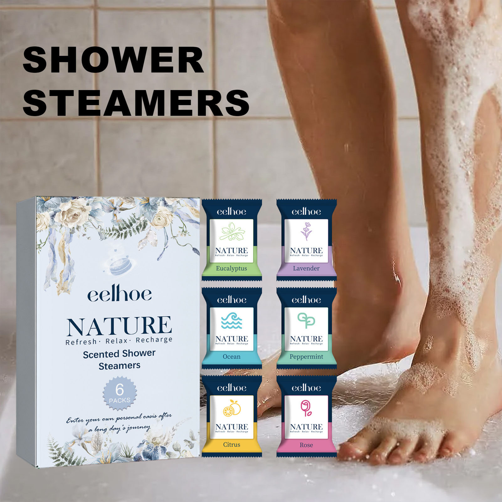 6pcs Aromatherapy Shower Table – обзор и цена Shower Steamer Tablet