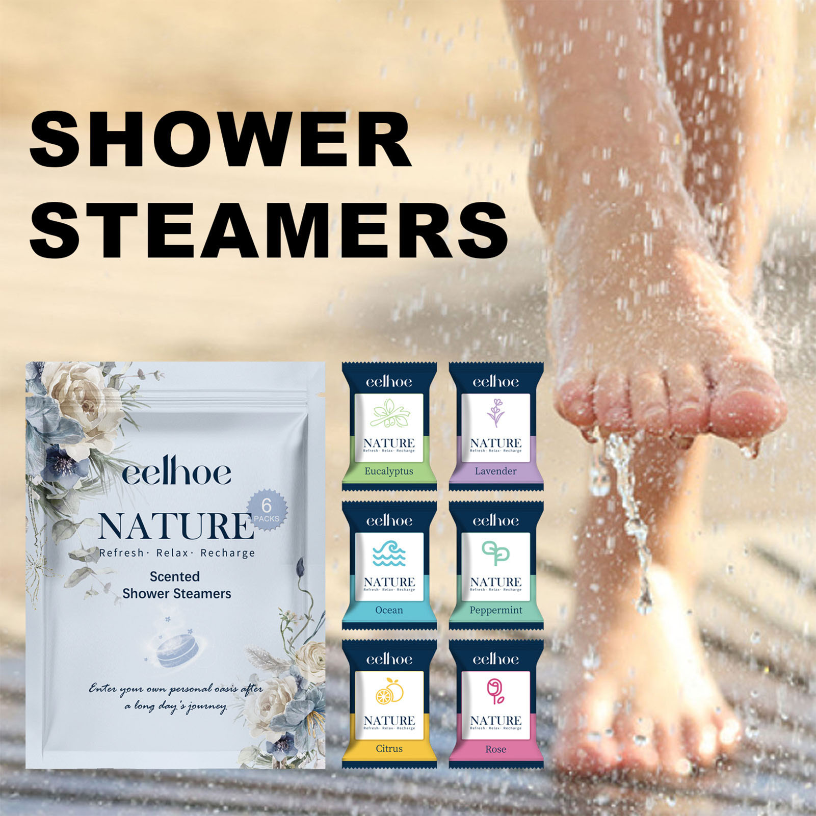 6pcs Aromatherapy Shower Table – обзор и цена Shower Steamer Tablet