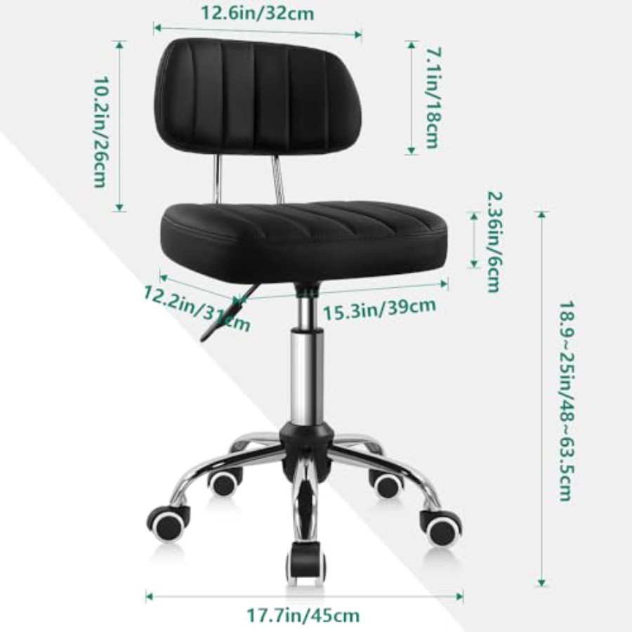 Square Swivel Stool with Wheel – обзор и цена Spa & Wellness Paradies Braunschweig