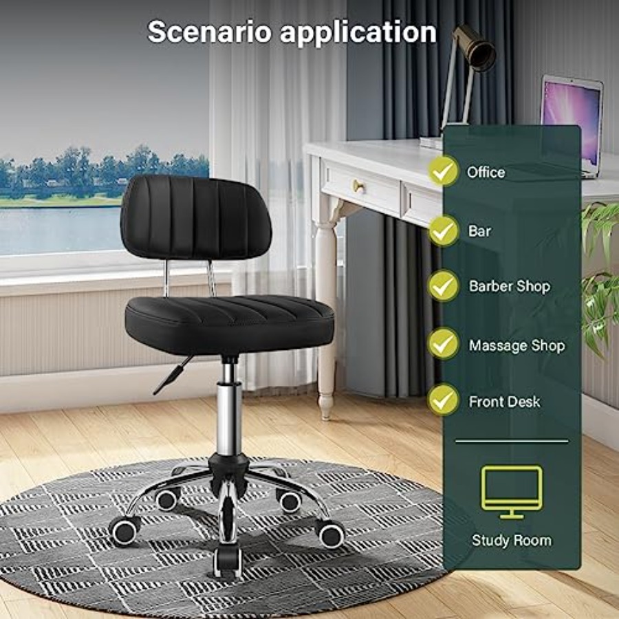 Square Swivel Stool with Wheel – обзор и цена Spa & Wellness Paradies Braunschweig