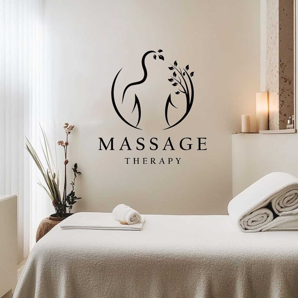 Massage Therapy Vinyl Wall Dec – обзор и цена Spa Wellness Usa