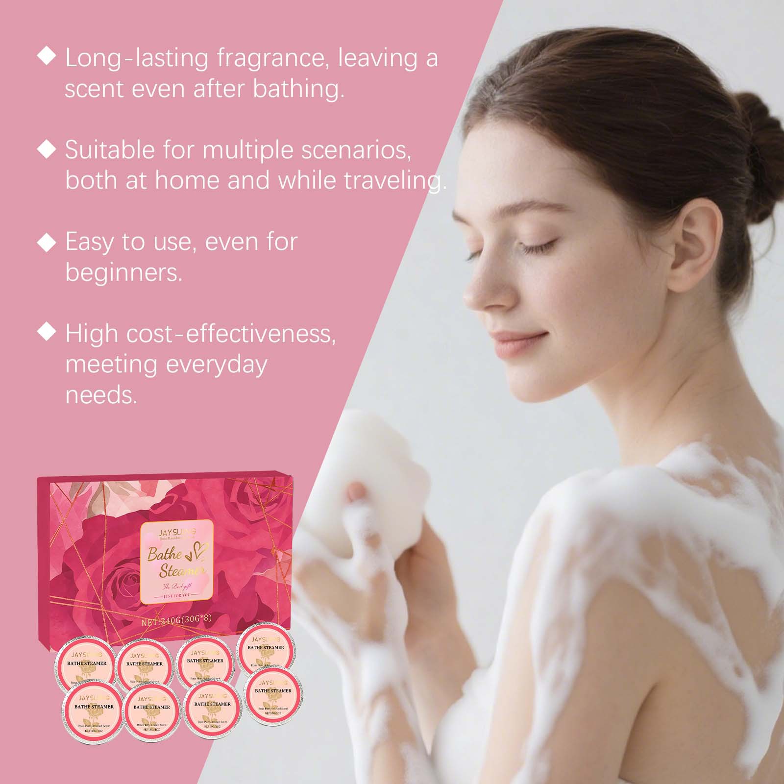 Jaysuing Rose Shower Tablets C – обзор и цена Shower Steamer Tablet
