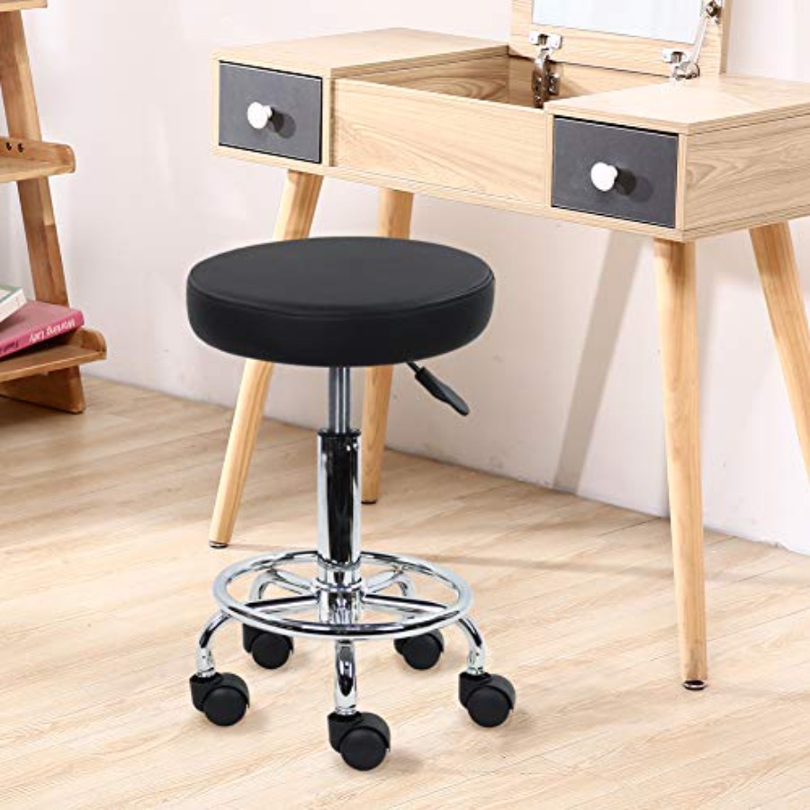 PU Leather Round Rolling Stool – обзор и цена Spa & Wellness Paradies Braunschweig