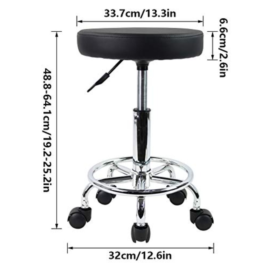PU Leather Round Rolling Stool – обзор и цена Spa & Wellness Paradies Braunschweig