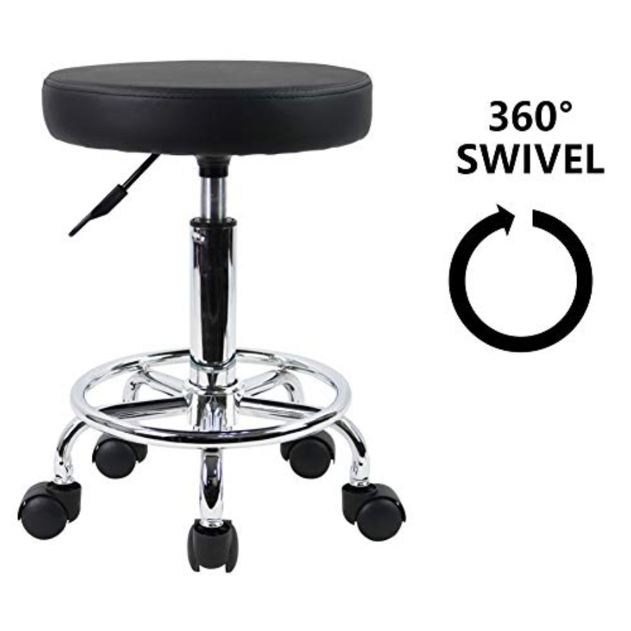 PU Leather Round Rolling Stool – обзор и цена Spa & Wellness Paradies Braunschweig